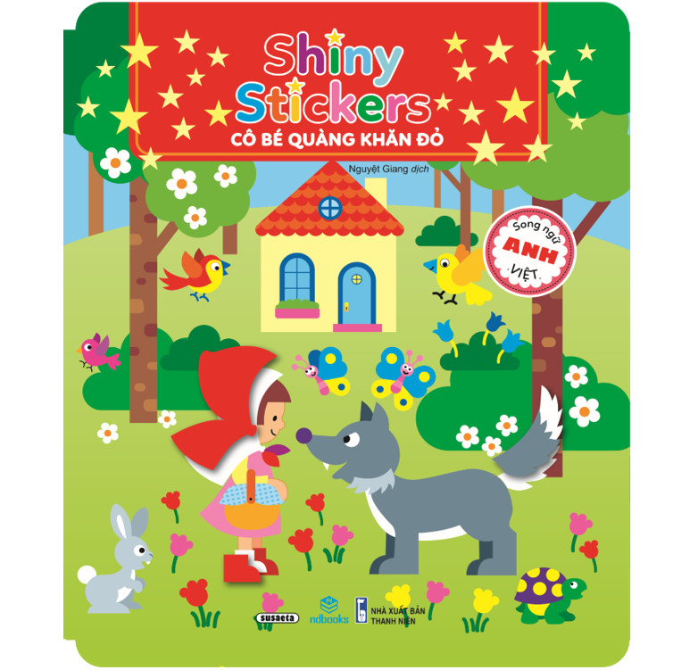 Combo 4 cuốn: Shiny Stickers song ngữ Anh-Việt