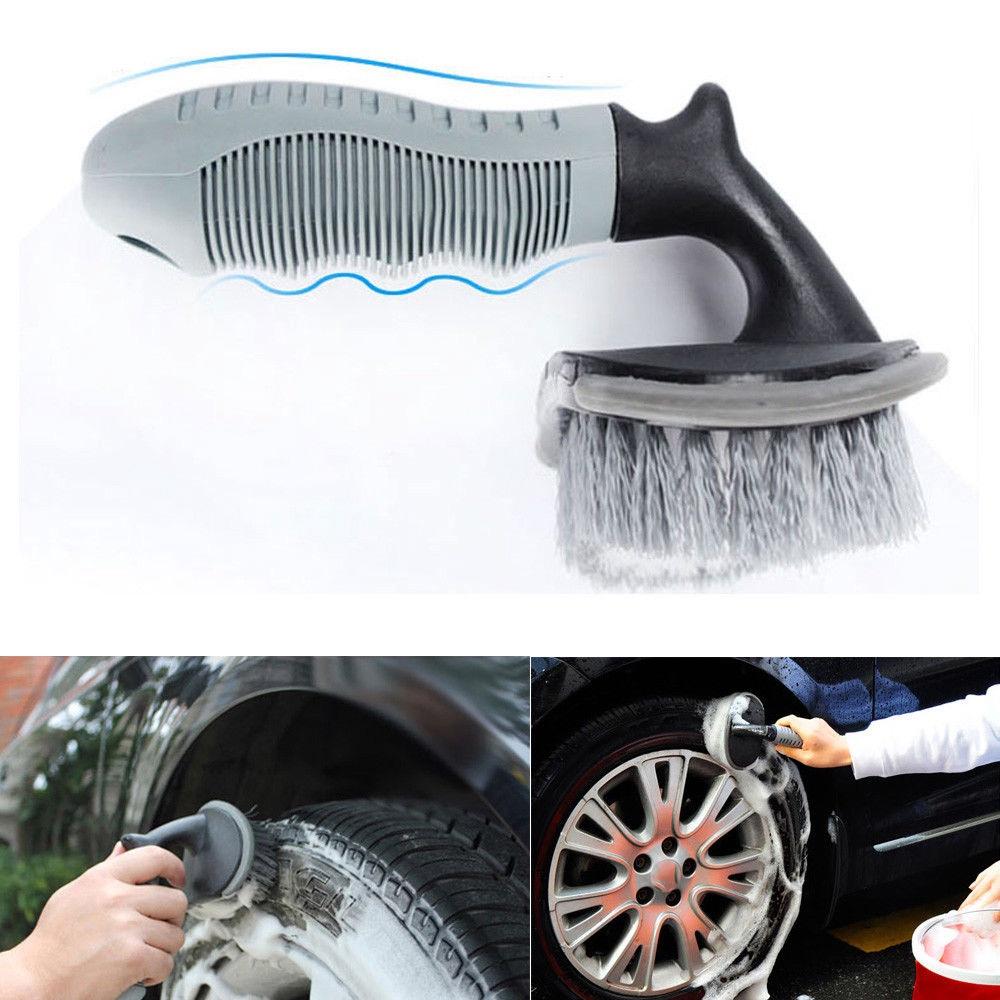Chổi cọ rửa vành lốp ô tô xe máy bàn chải vệ sinh bánh xe chuyên nghiệp