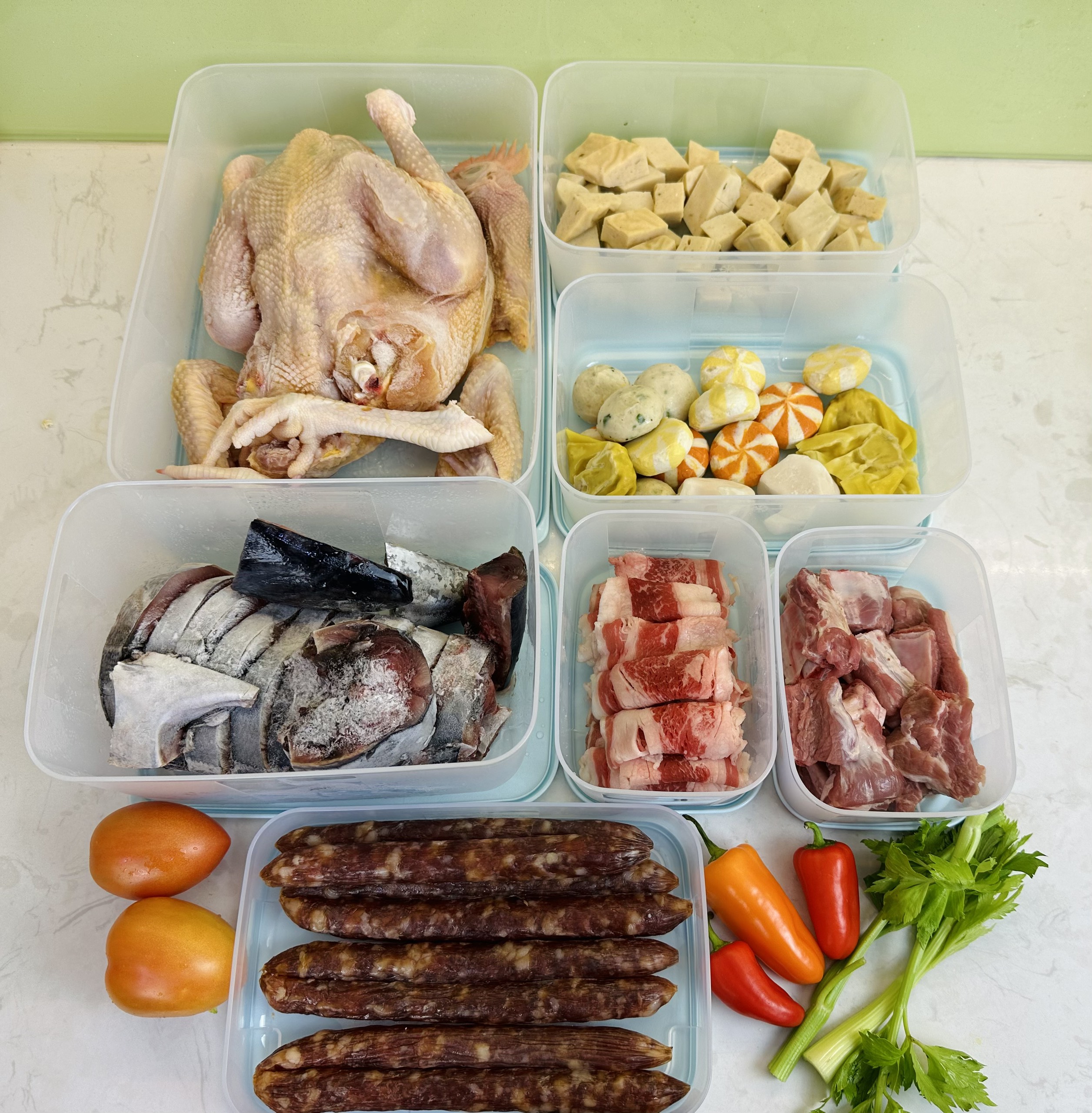 Bộ Trữ Đông Tupperware Freezermate Essential Set 7