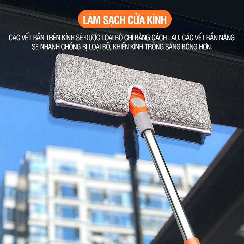 Cây Lau Trần Nhà KITIMOP CEILING - Chổi Lau Tường Nhà Thông Minh, Cây Lau Nhà, Lau Kính Đa Năng