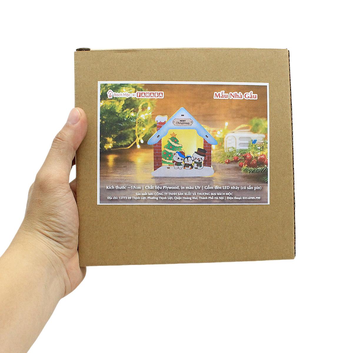 Đèn Gỗ Trang Trí Giáng Sinh - Bách Mộc - Ngôi Nhà Gấu