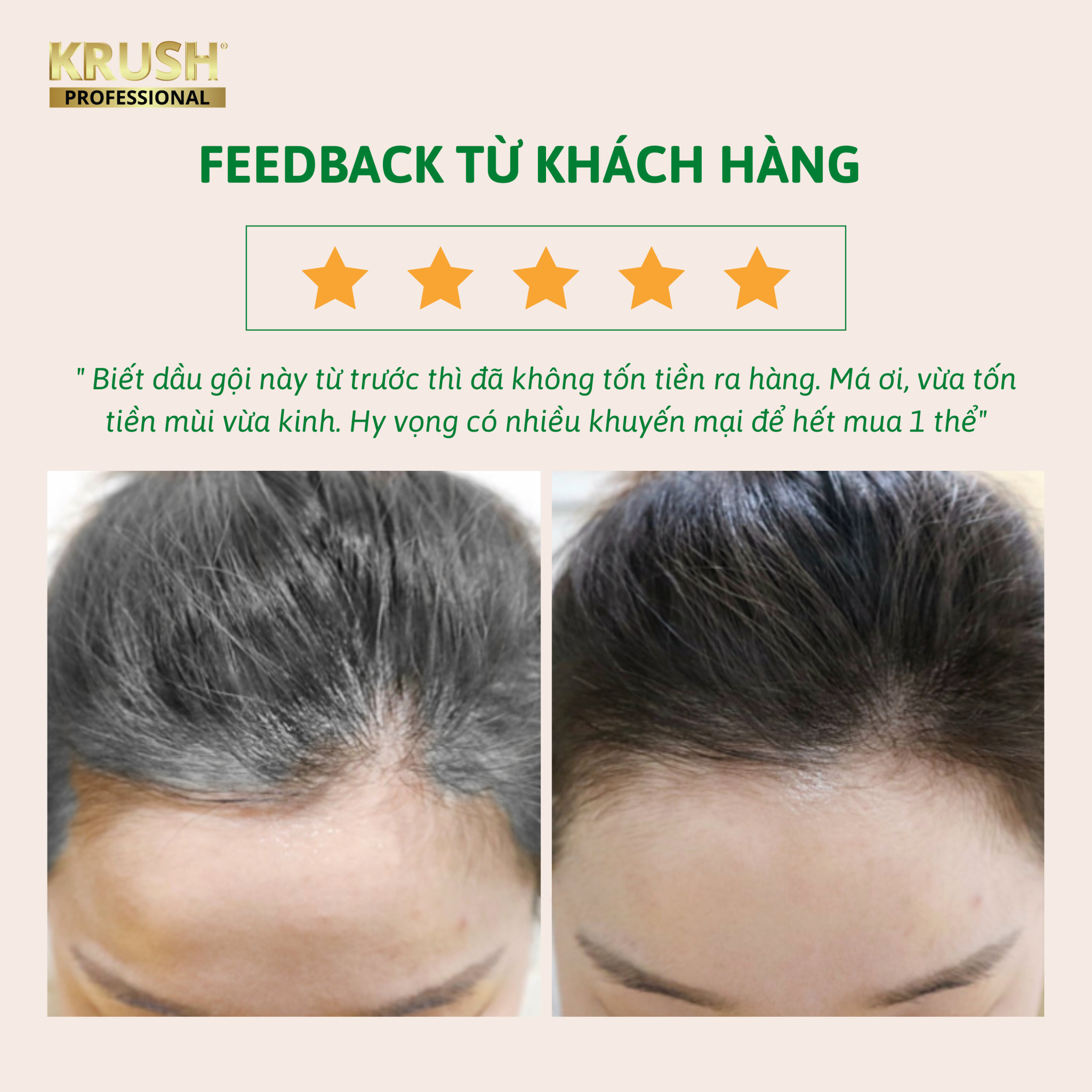 Gói dầu gội nhuộm tóc hữu cơ cao cấp Krush Anh Quốc