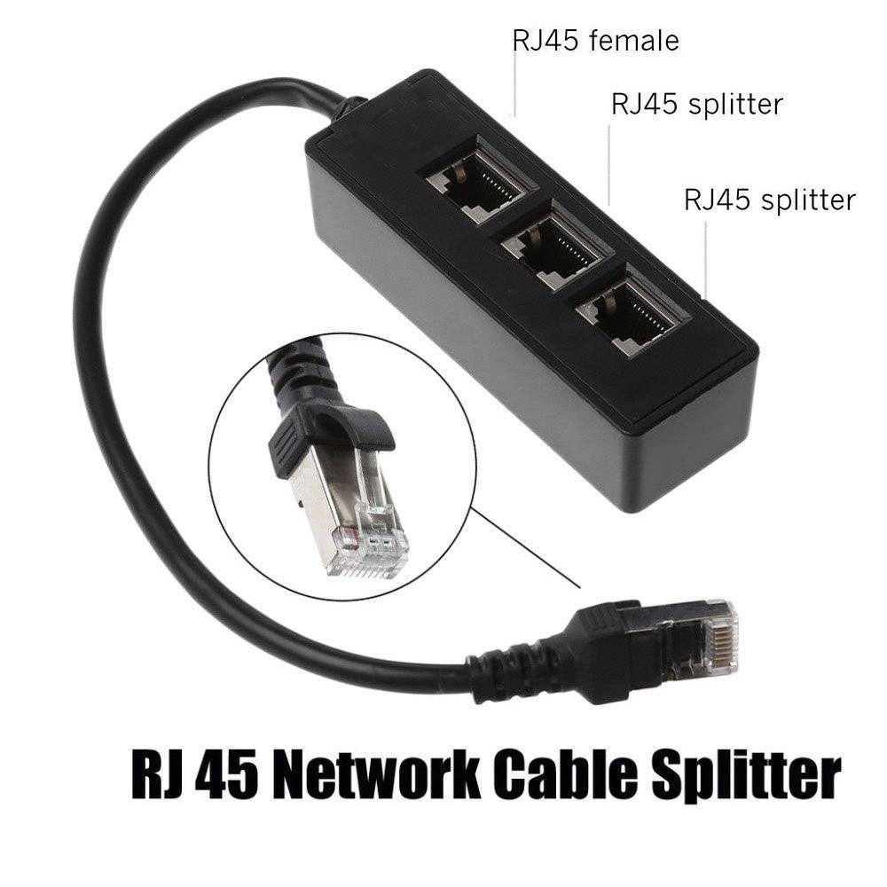 Bộ Chia Cổng Mạng LAN RJ45 1 Sang 3 Cổng