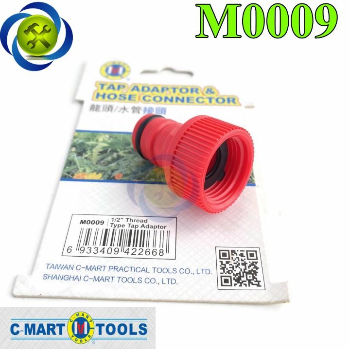 Đầu nối ống nước nhanh C-Mart M0009 lắp vào ren ngoài 21mm