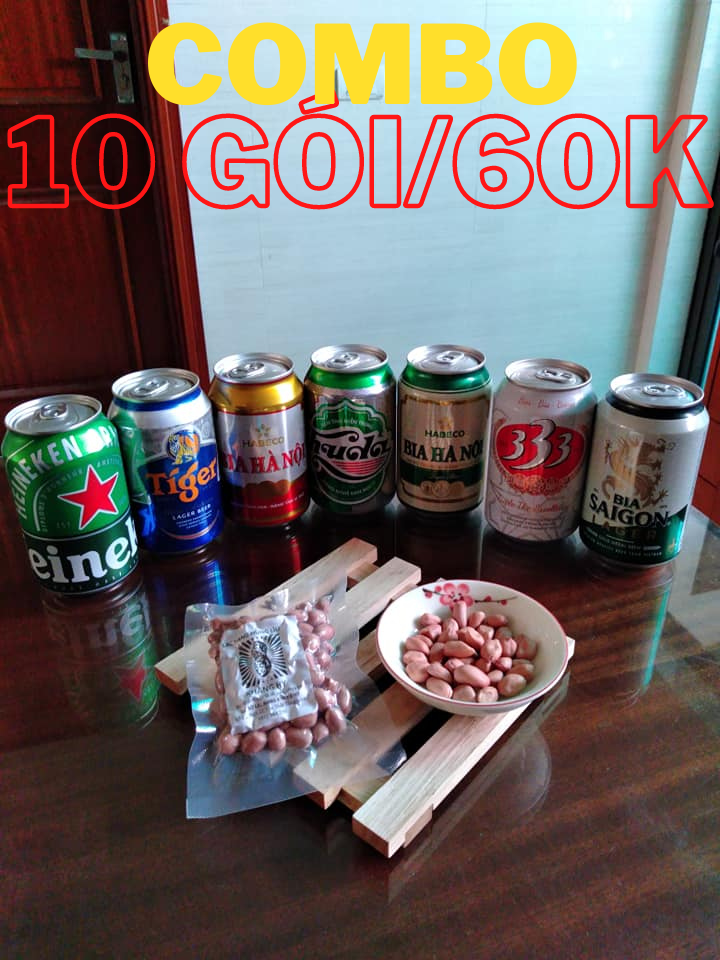 Combo 10 gói Lạc rang húng lìu Khang Hy 50g