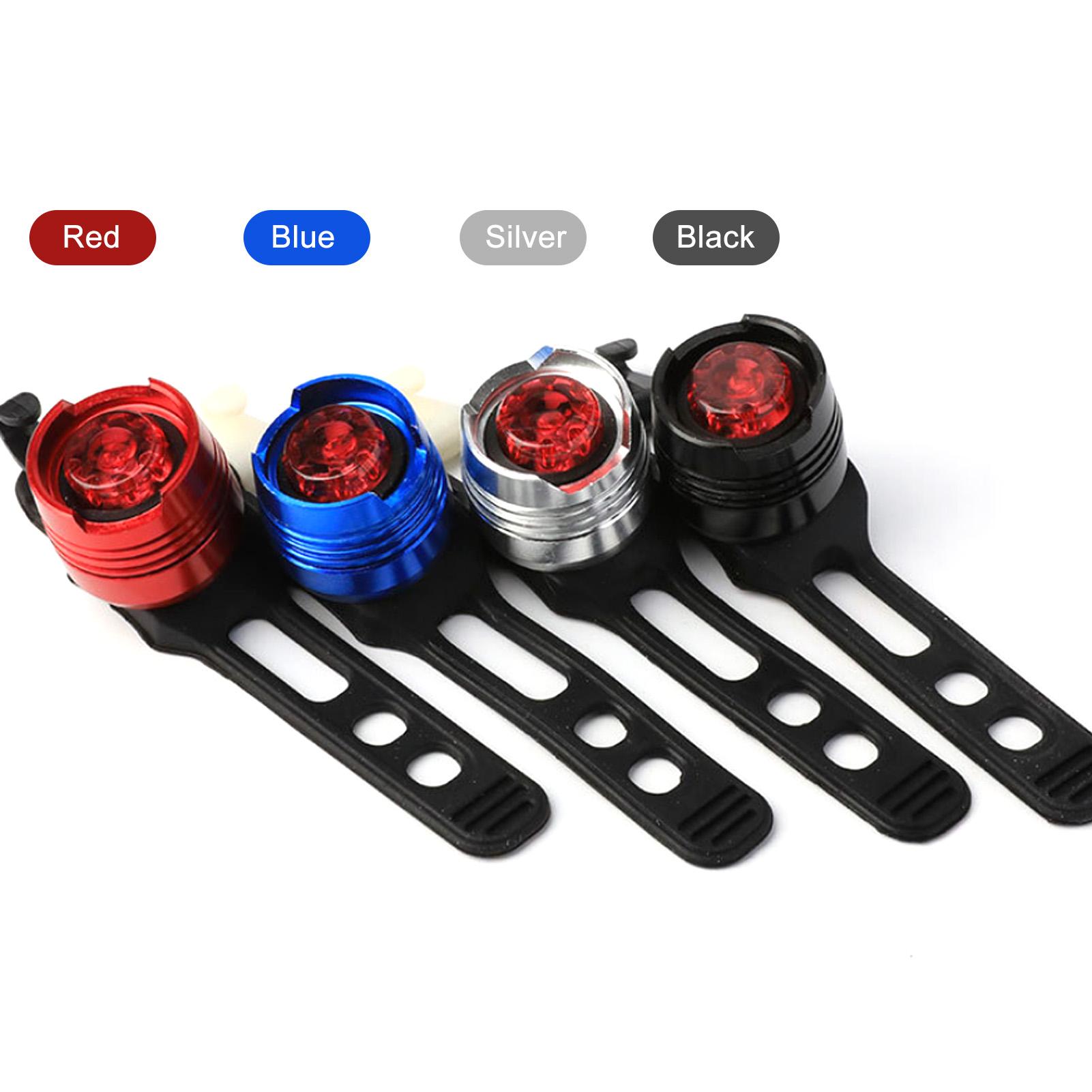 Bộ 4 Cái Đèn Đuôi Xe Đạp Có Cảnh Báo Ánh Sáng Thân Nhôm Chống Thấm Nước An Toàn Bicycle Tail Lights