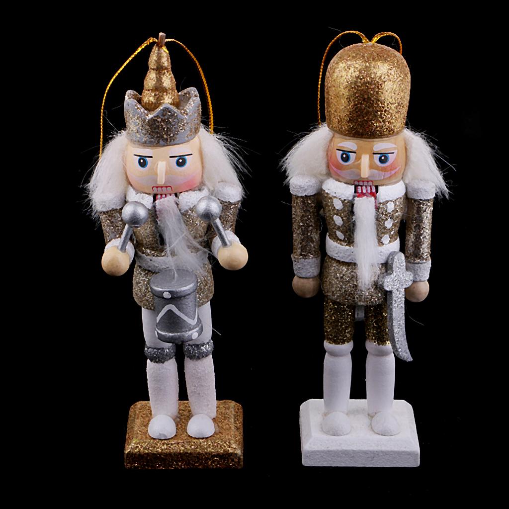 Vintage 12 cm Gỗ Ngân Khánh Tay Trống Người Lính Hình Hình Nhà Đồ Trang Trí