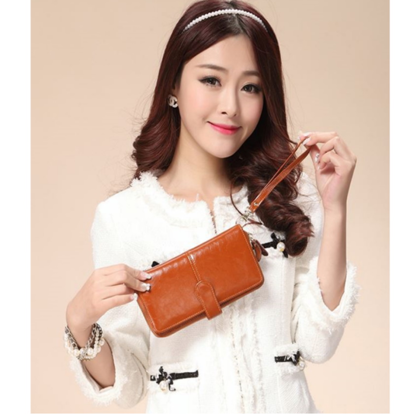 Ví nữ cầm tay dáng dài da cao cấp 204447