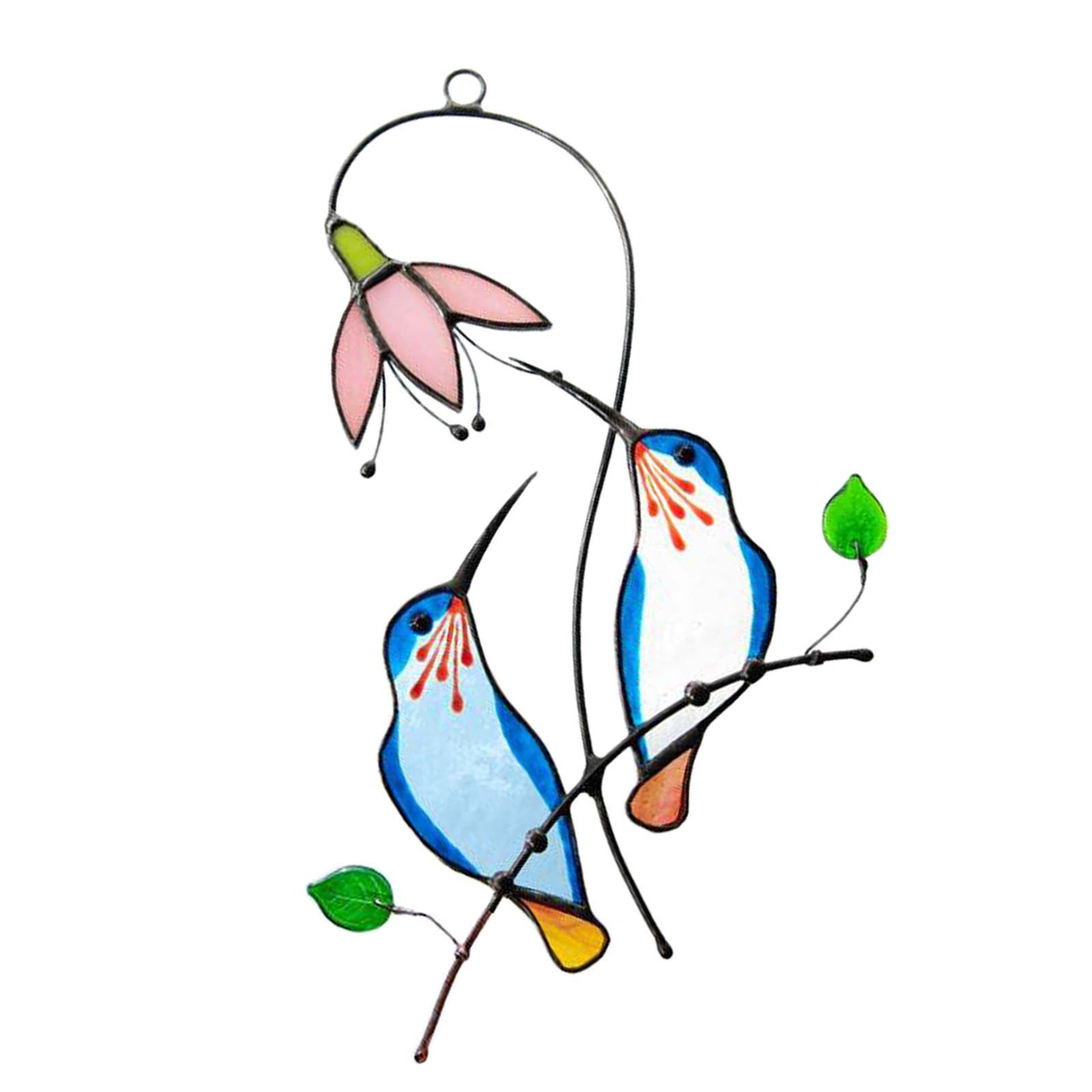 Hummingbird Stained  Window Hanging   Gift