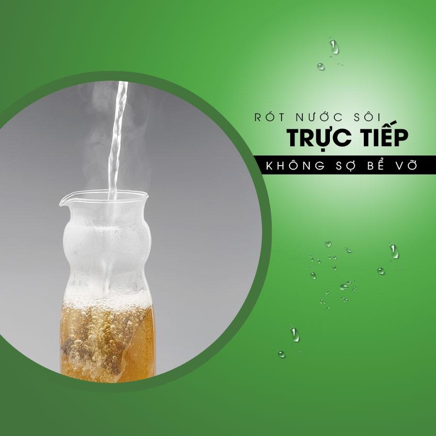 Bình nước thủy tinh chịu nhiệt Iwaki 1.3L