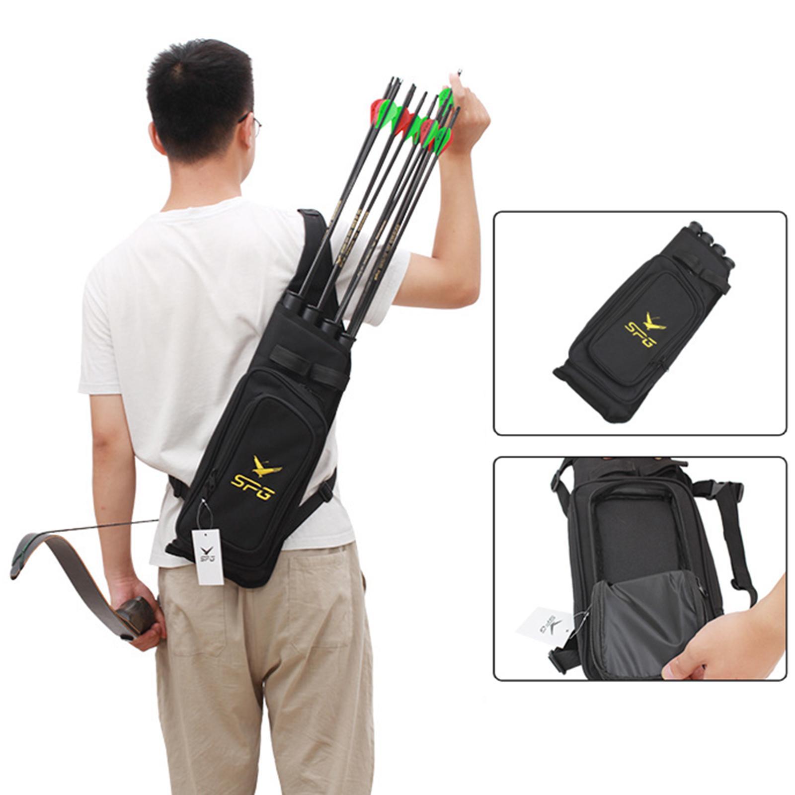 Outdoor Target Hunting  Quiver Strap Back Bag  Bow Holder Bag