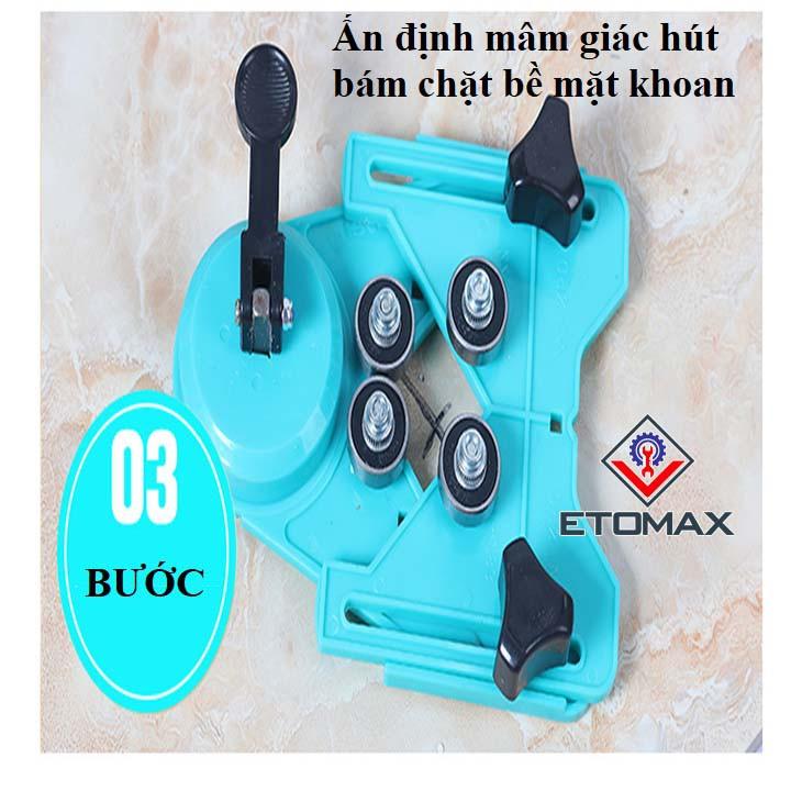 Bộ cữ định vị lỗ khoan trên gạch men, kính