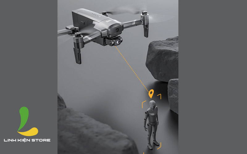 Flycam SJRC F22 S2 Pro+ / F22S 4K Pro - Thiết bị bay có chống rung 2 trục cùng tính năng cảm biến va chạm trước bằng laser , khoảng cách truyền hình ảnh lên đến 6000m - Hàng nhập khẩu