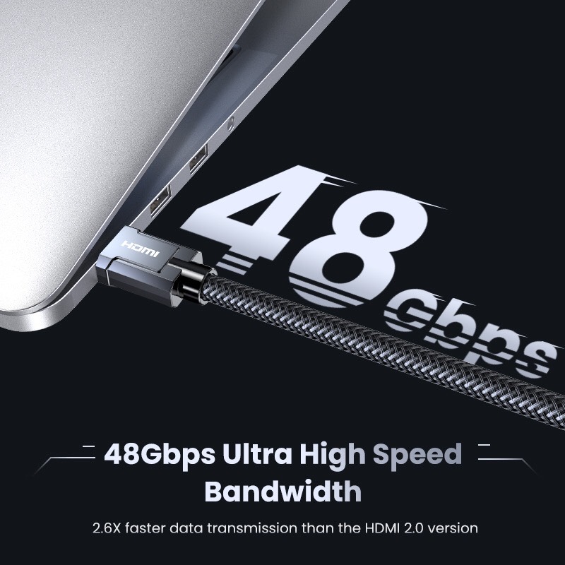 Cáp HDMI 2.1 Ugreen ULTRA HD 8K@60Hz 48Gbps Cao Cấp HD135 hàng chính hãng