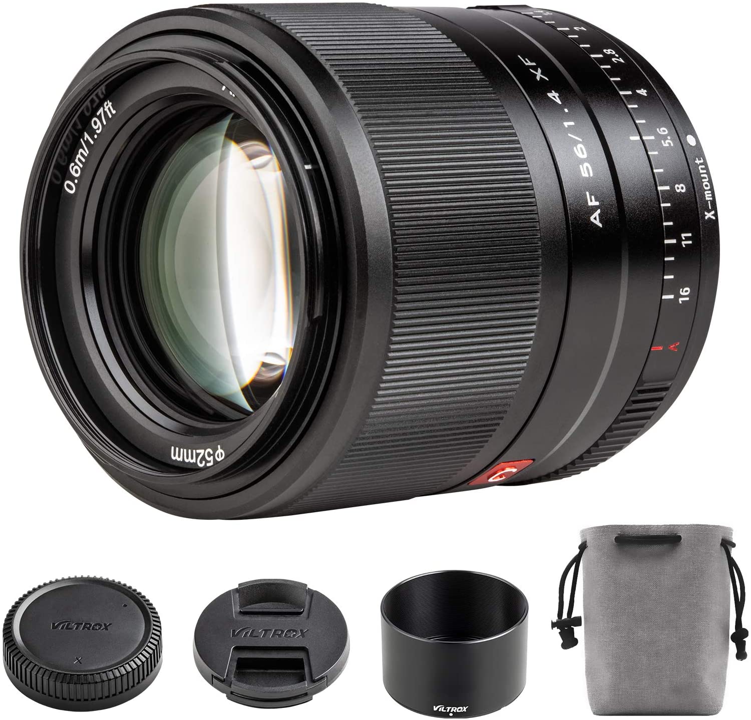 Ống kính Viltrox 56mm F1.4 Auto Focus cho Fujifilm Hàng Nhập Khẩu