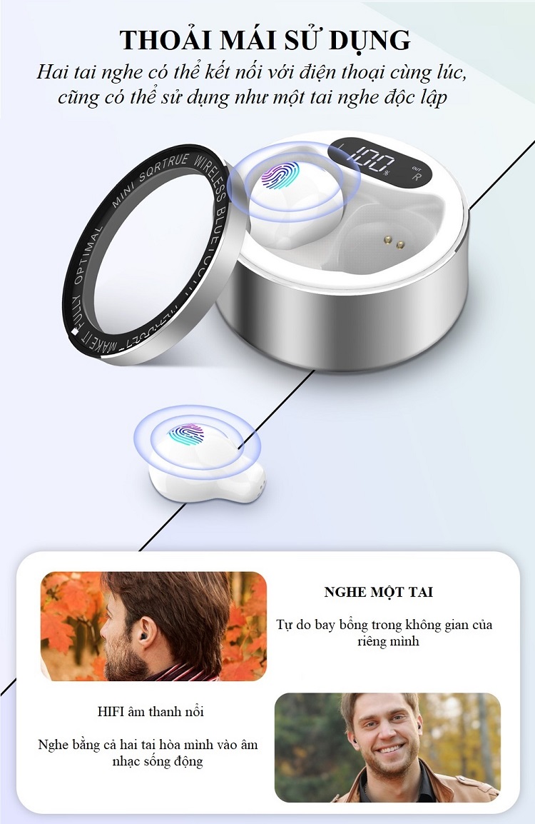 Tai Nghe Bluetooth Mini  X-26 Dung Lượng Pin Lớn