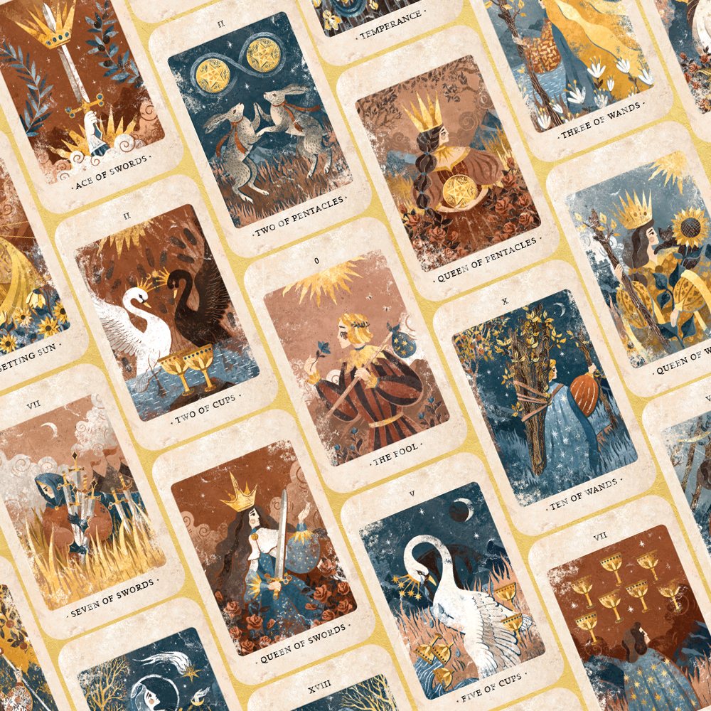 [Boxset Việt Hoá]  The Solar Kingdom (Bộ Bài Tarot &amp; Sách Hướng Dẫn)