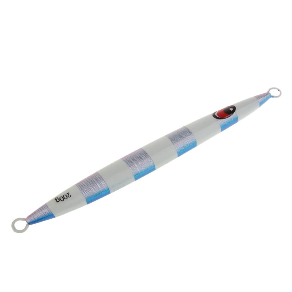 200g 19.8cm Metal Fishing Lure Vertical Jigging Bait Hard Heavy Weight Bait Crankbait for Casting