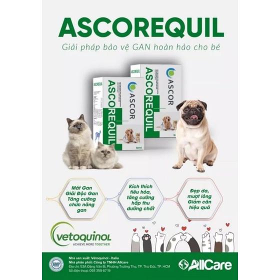 Ascorequil Siro giải độc gan và phục hồi chức năng gan cho chó mèo hiệu quả- chai 50ml