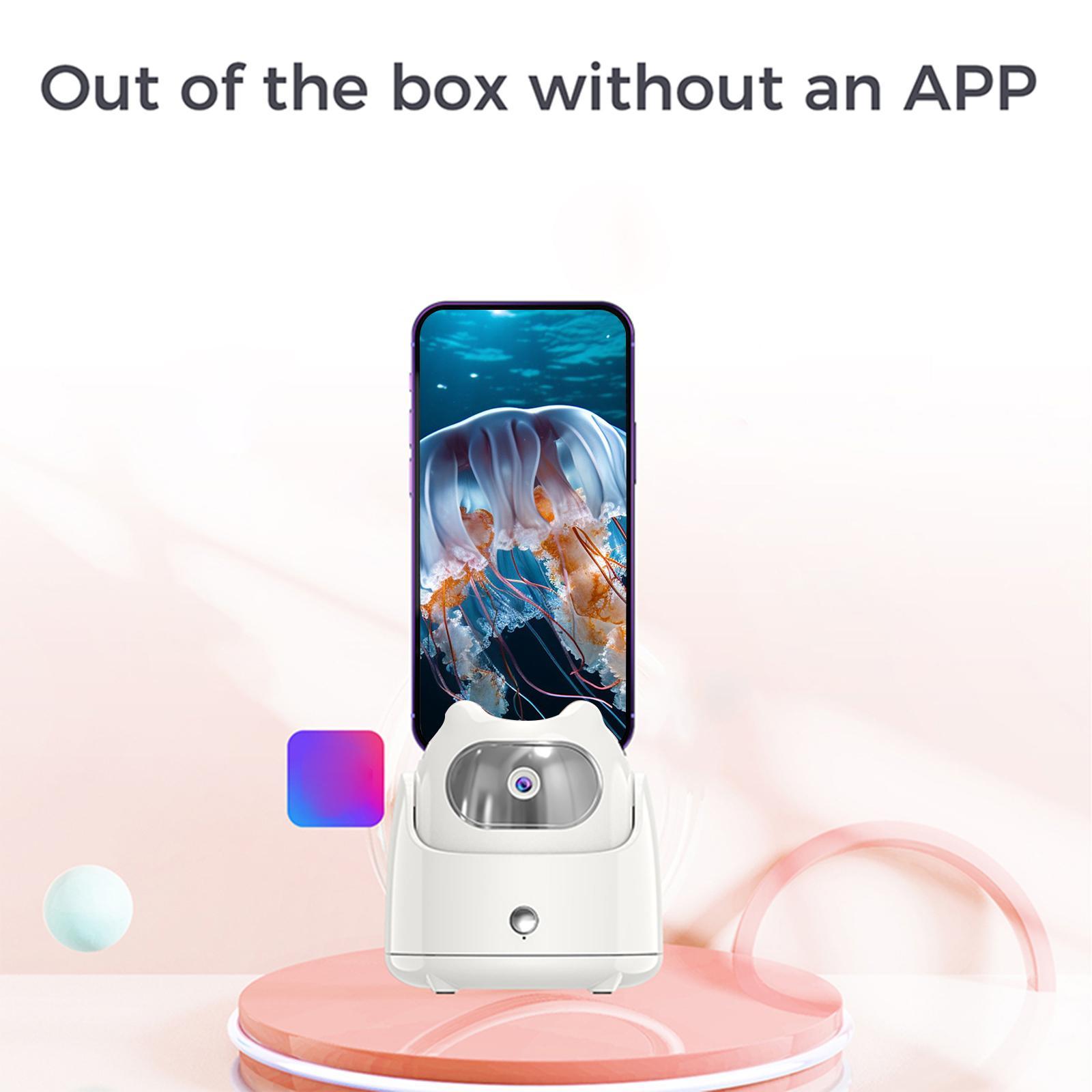Live Broadcast Bracket Phone Holder 360 Degree Rotating Face Tracking Stand Gimbal Stabilizer for Video Recording Photography
