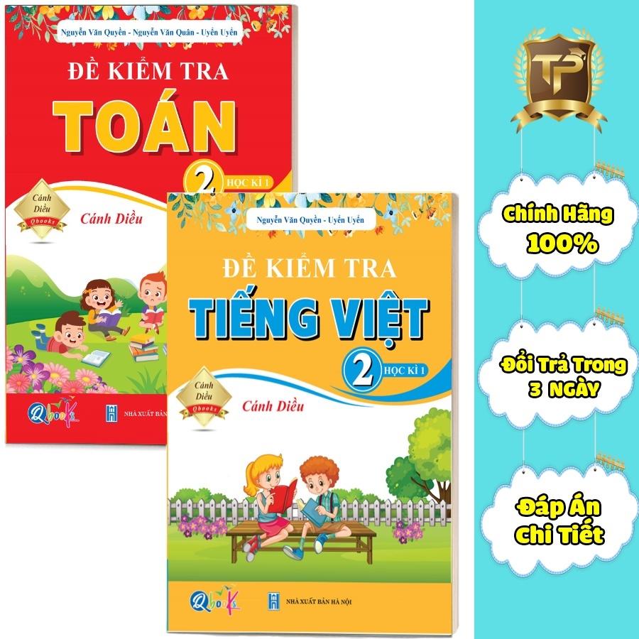 Sách - Combo Đề Kiểm Tra Toán và Tiếng Việt lớp 2 - Cánh Diều Học Kì 1
