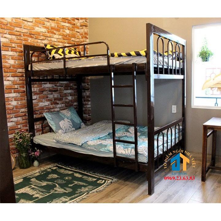 Giường sắt hộp 2 tầng 1mx1m Cao cấp Đại Thành