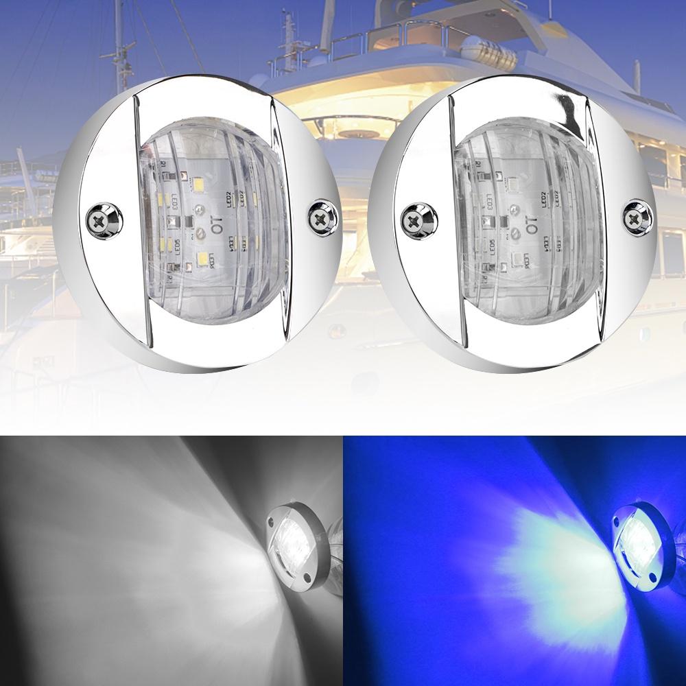 Đèn tín hiệu tròn 12V 6LED gắn đuôi xe tải/tàu thuyền
