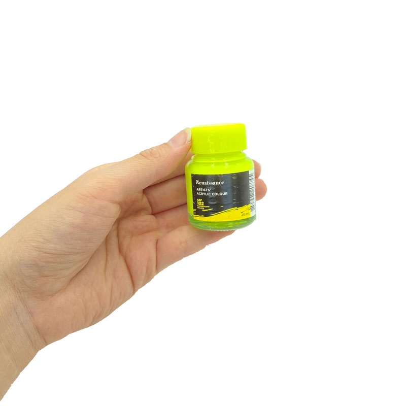 Màu Nước Renaissance Fluo 20ml - Vàng (Fluorescent Yellow)