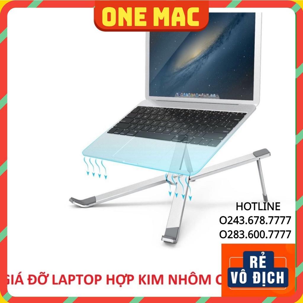 Giá đỡ Laptop kiêm tản nhiệt dành cho Macbook hợp kim nhôm chắc chắn dạng chữ X gấp gọn.