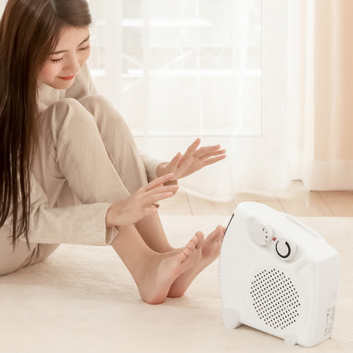 Quạt Sưởi Đa Năng Mùa Đông - Máy Sưởi Ấm Mini Mẫu Mới, Quạt Sưởi Ấm 2 Chiều An Toàn Tiết Kiệm Điện