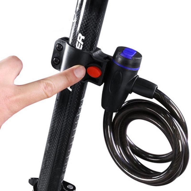 Dây Khóa Chống Trộm Bằng Thép Có Giá Đỡ Cho Xe Đạp / Xe Máy