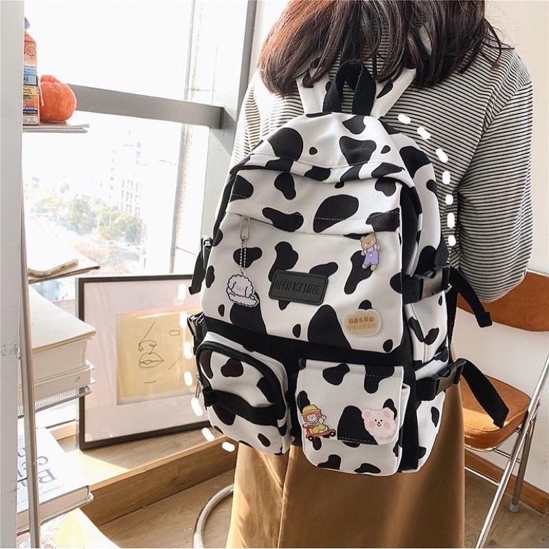 Balo bò sữa thời trang nam nữ cao cấp du lịch dễ thương đẹp đi học giá rẻ