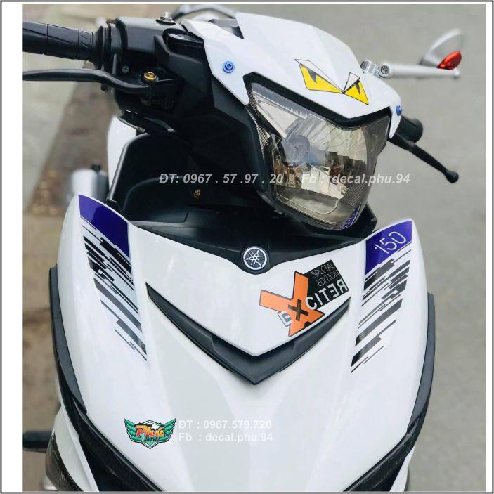 Tem Exciter 150 Rời City tím Trắng