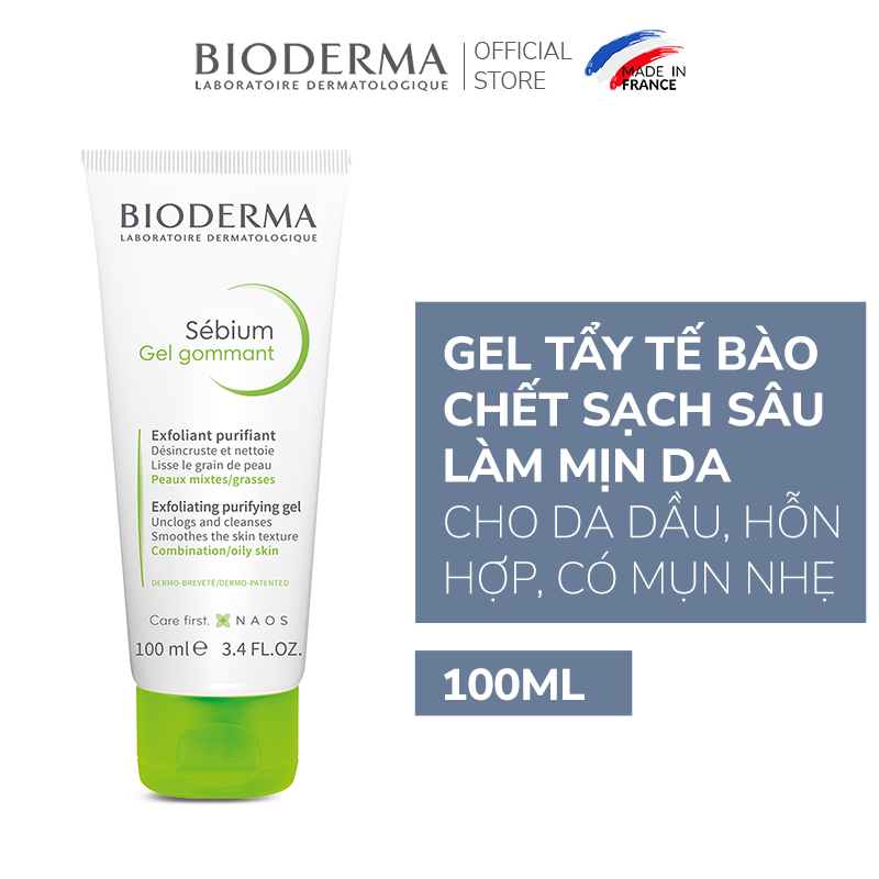 Gel Tẩy Tế Bào Chết Làm Mịn Da Bioderma Sebium Gel Gommant - 100ml