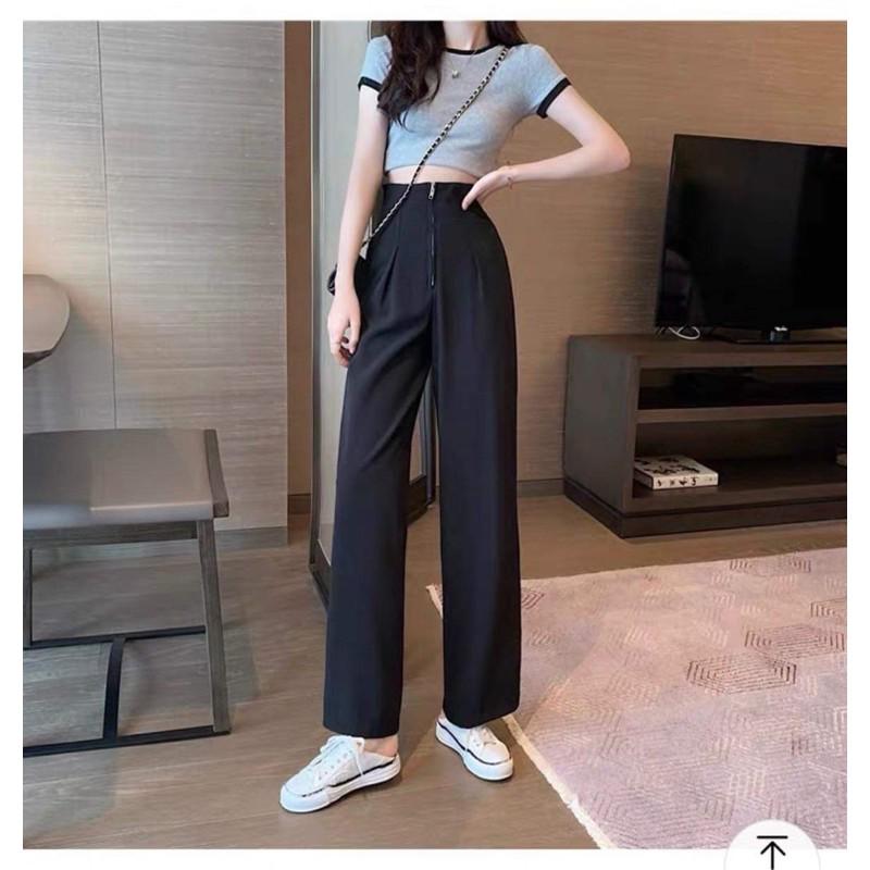 Quần ống xuông khoá trước HD68