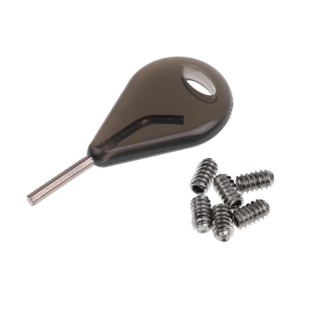 Compatible Fin Key+12 Grub Screws For Surf Board Longboard Surfing Accessory