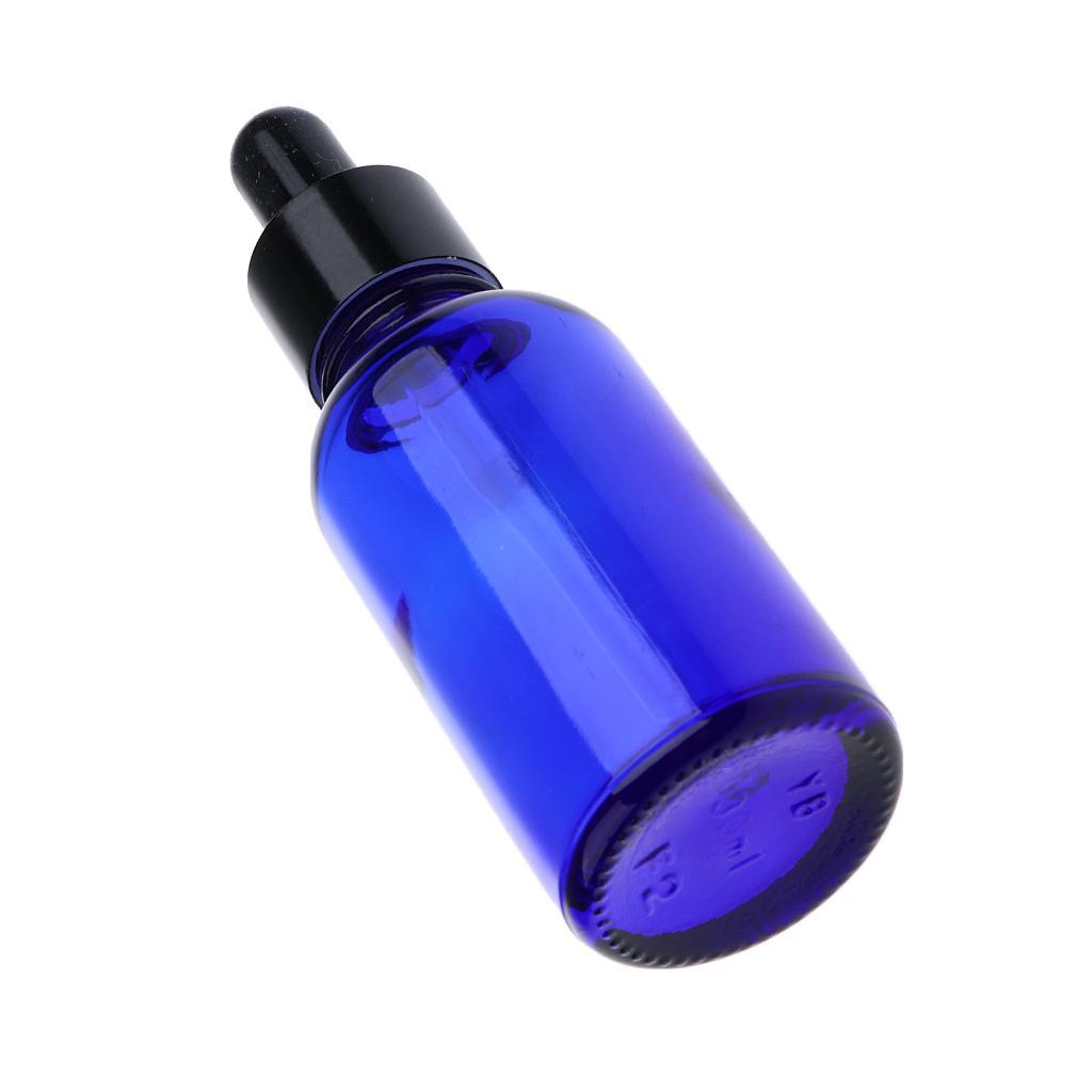 24 Pieces Empty Essential Oils Dropper Bottles Aromatherapy for 30ml Blue