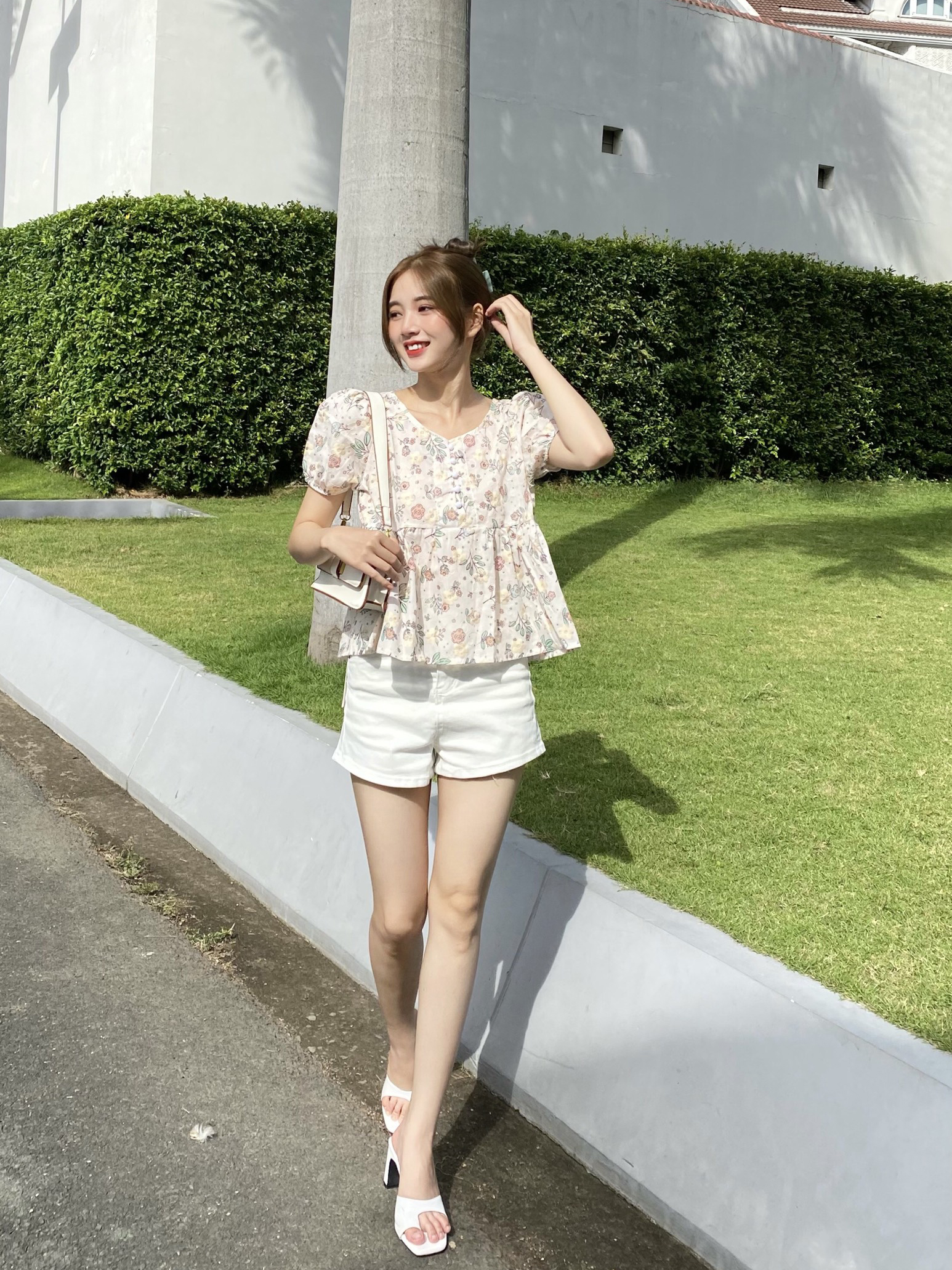 Áo Babydoll form ngắn croptop cho nữ| Ann Bazik