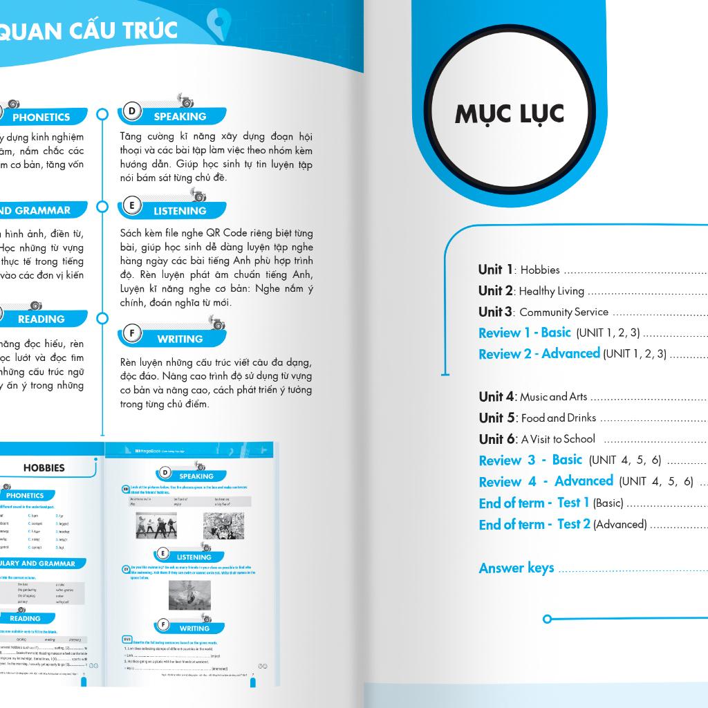 Big 4 - Bộ Đề Tự Kiểm Tra 4 Kỹ Năng Nghe, Nói, Đọc, Viết Cơ Tiếng Anh Lớp 7 - Tập 1 - Cơ Bản Và Nâng Cao