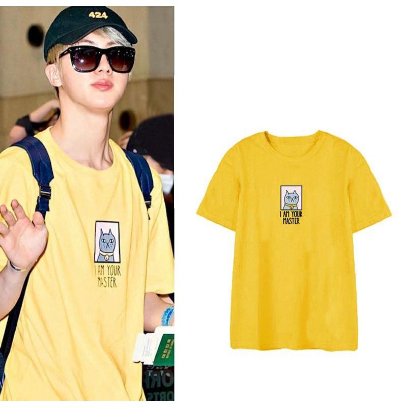 Áo thun ngắn tay in chữ I AM YOUR MASTER