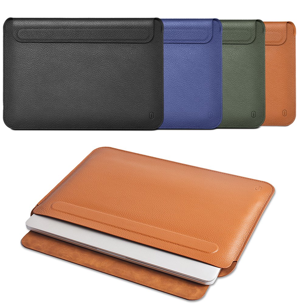 Bao Wiwu Genuine Leather Sleeve Dành cho Macbook Chất liệu Da Cao Cấp, Chống Thấm Nước - Hàng Chính Hãng