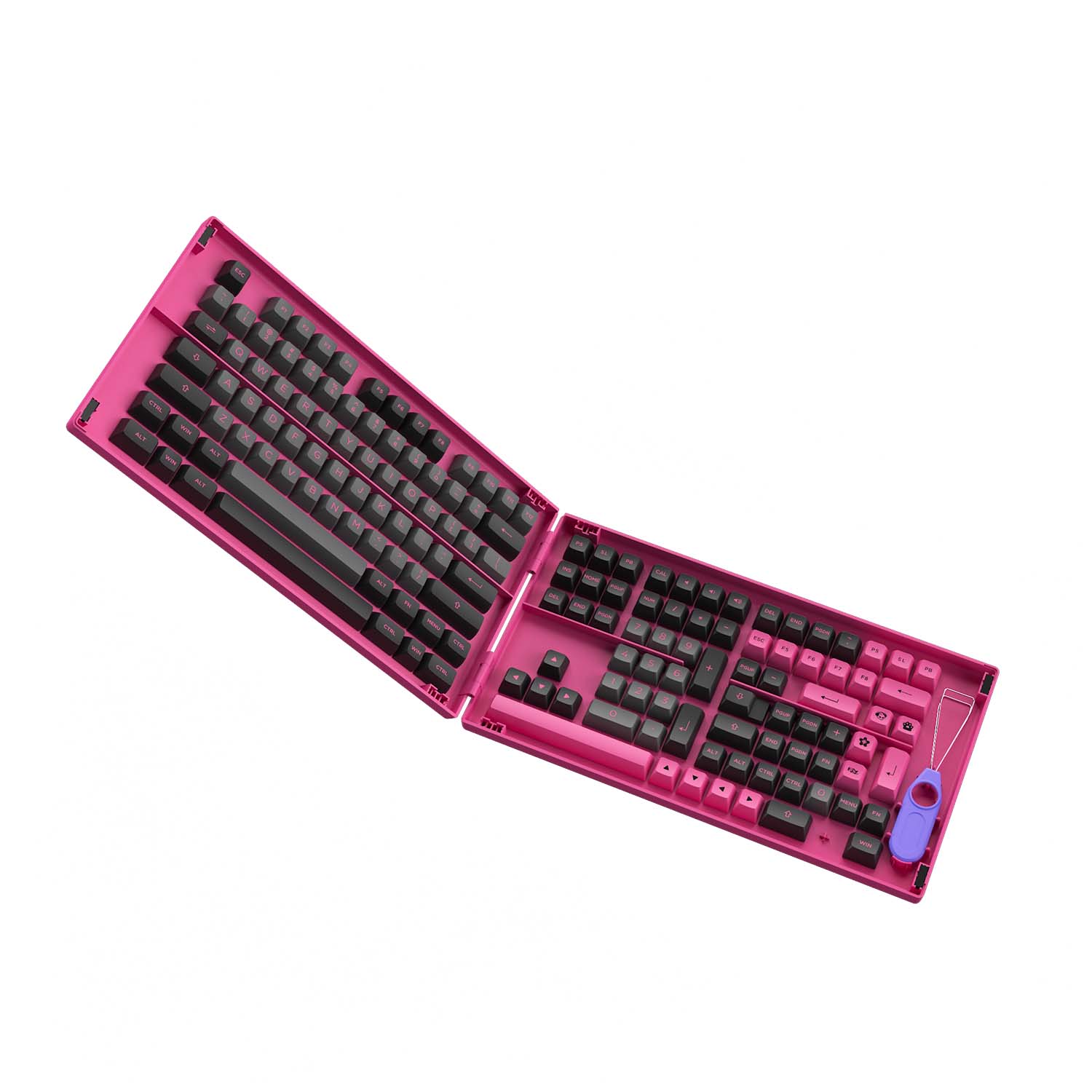 Keycap Cho Bàn Phím Cơ AKKO Hàng Chính Hãng Black & Rose ASA Profile | EZPC