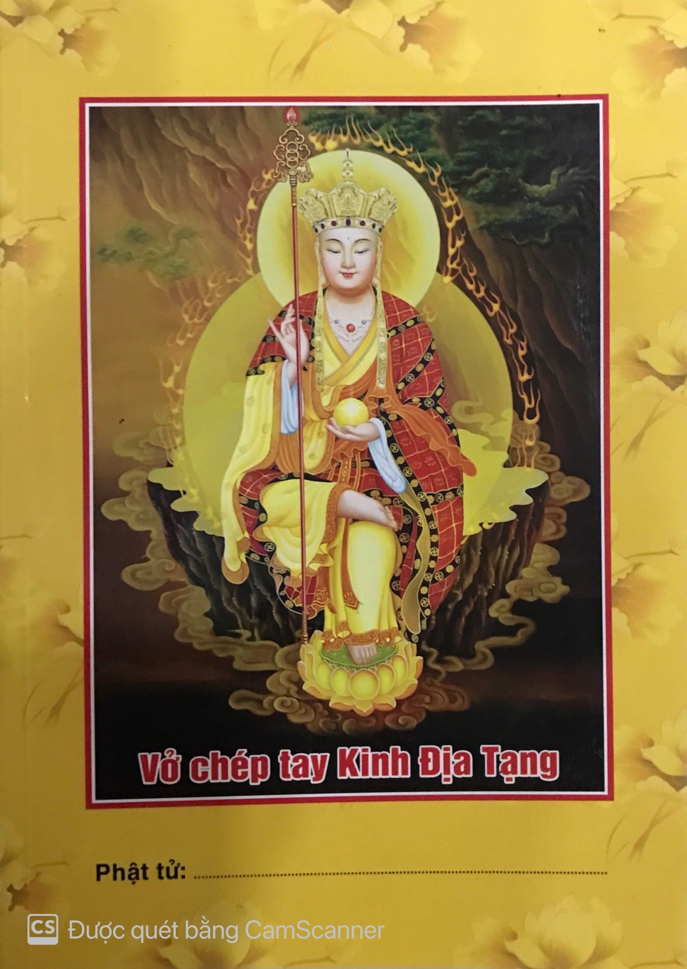 Vở Chép Kinh Địa Tạng