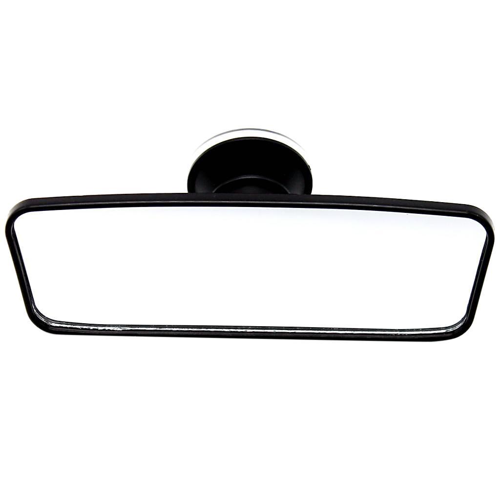 2x Black Car Mirror Interior Rear View Mirror Suction Cup Rear Mirror