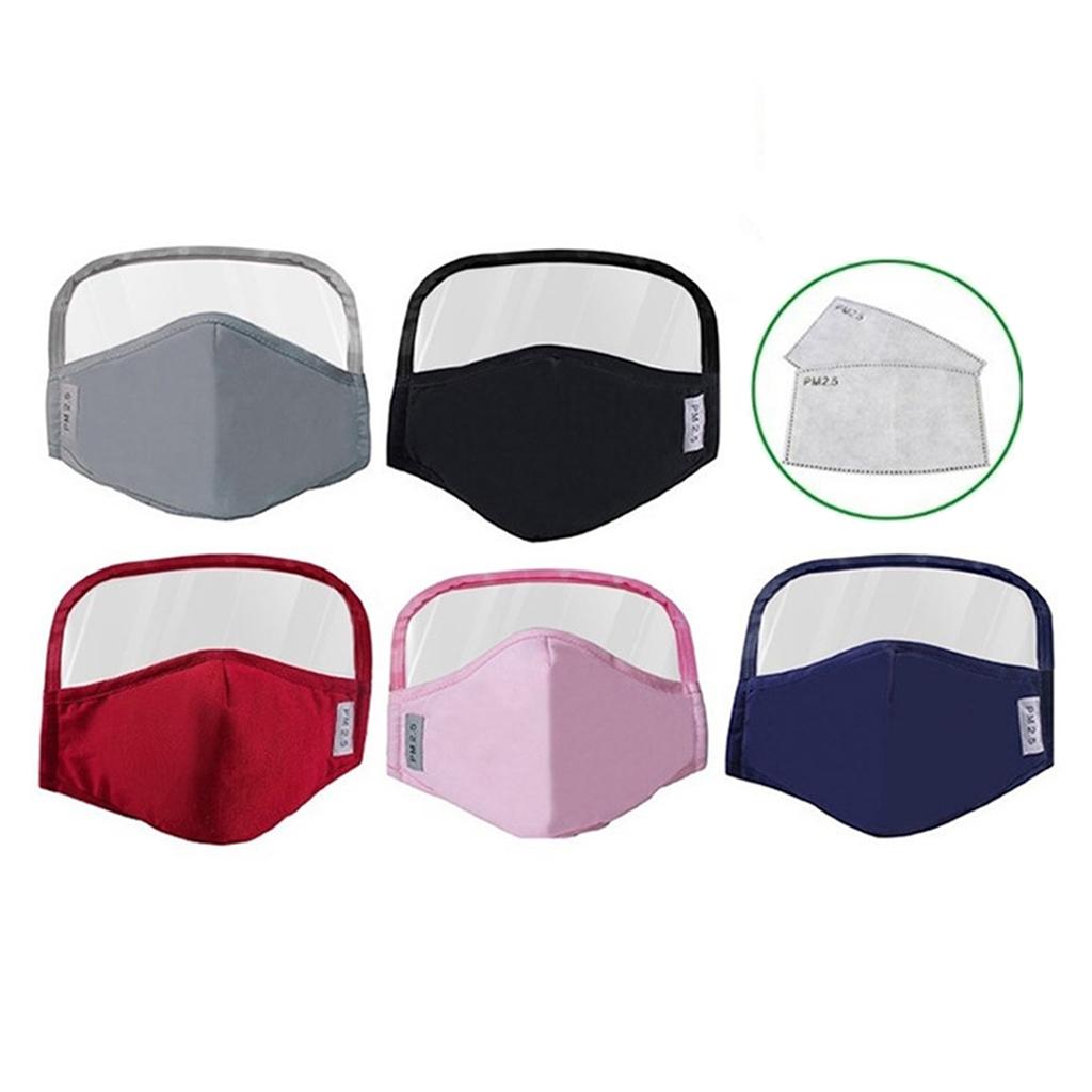 Anti Dust Adults Mouth Cover Masks With Clear Eye