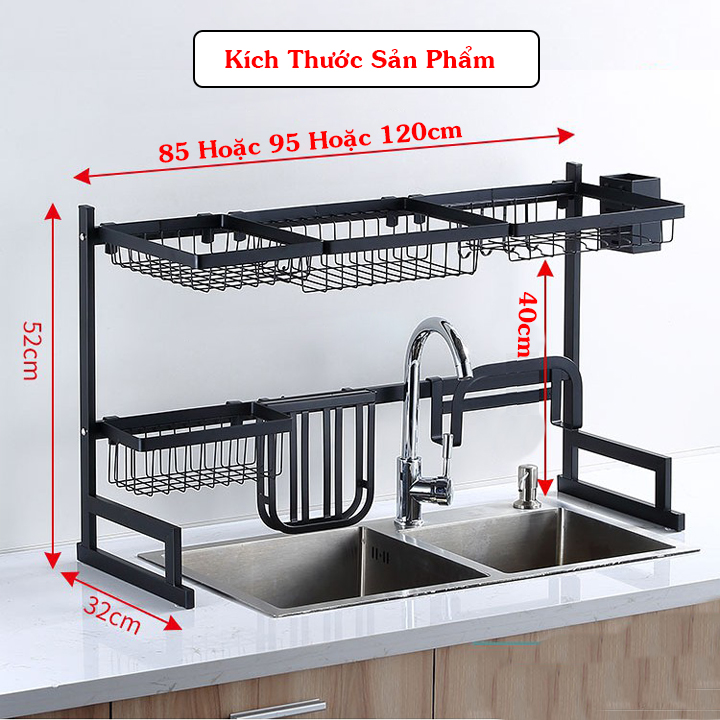 Kệ Úp Bát Đĩa .Kệ Úp Chén Đĩa 2 Tầng Đa Năng