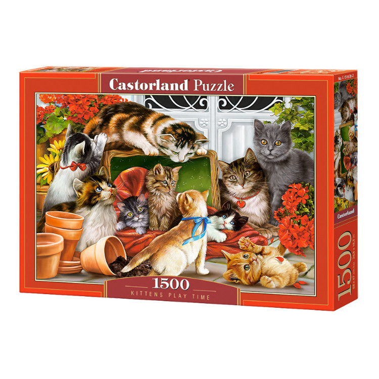 Xếp hình puzzle Kittens Play Time 1500 mảnh CASTORLAND C1516392