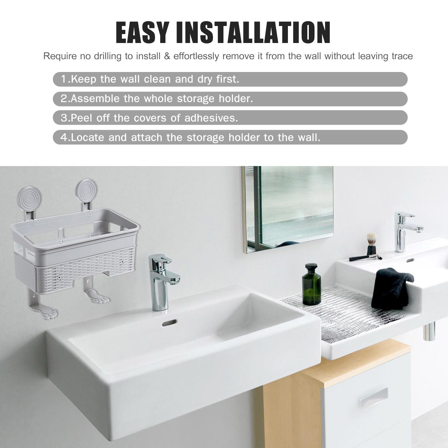 Tủ đựng đồ phòng tắm , nhà vệ sinh , nhà bếp có ngăn kéo treo tường