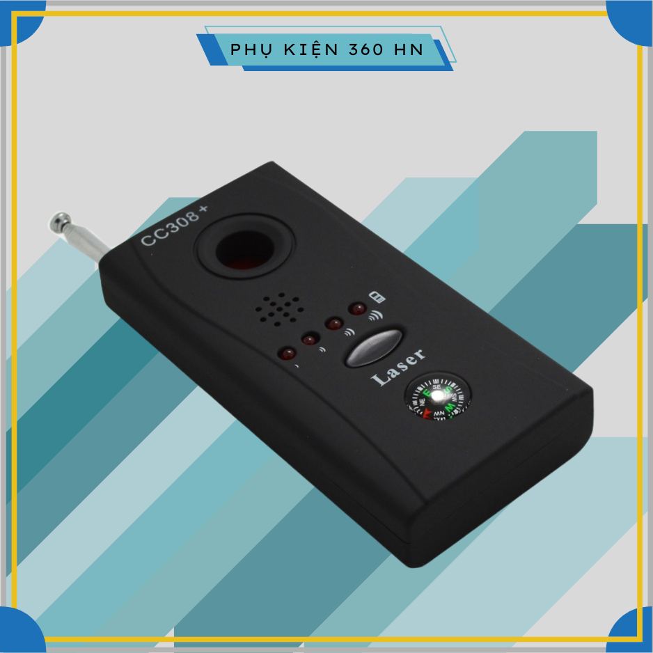 Máy Dò Thiết Bị Định Vị, Camera, Thiết Bị Wifi, Sóng 3G/4G/5G Detector CC308 - Hàng Nhập Khẩu