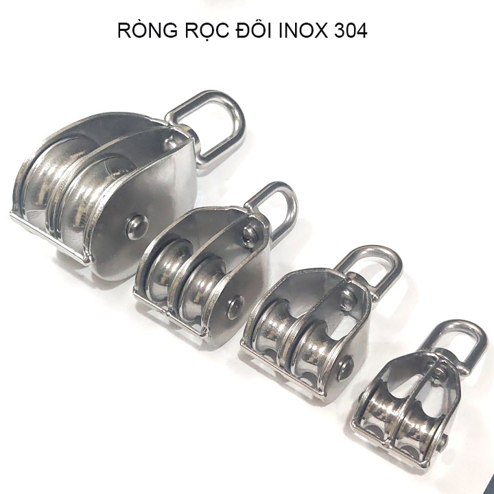 Ròng rọc đôi inox 304 không gỉ, kích thước M20-M25-M32-M50 tùy chọn